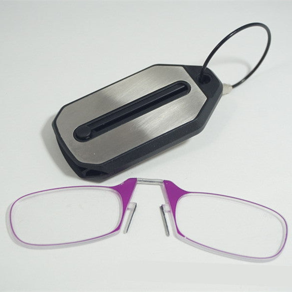 Comfortable Nose Clip Spectacles - Oval Frame