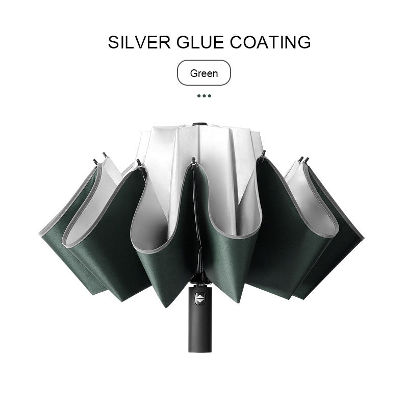 Durable Silver Glue Impact Cloth Umbrella