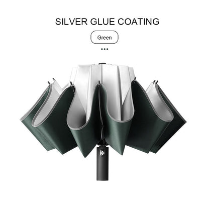 Durable Silver Glue Impact Cloth Umbrella