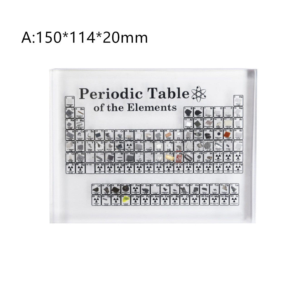 ElementExhibit™ - Acrylic Desk Artifact with Real Elements