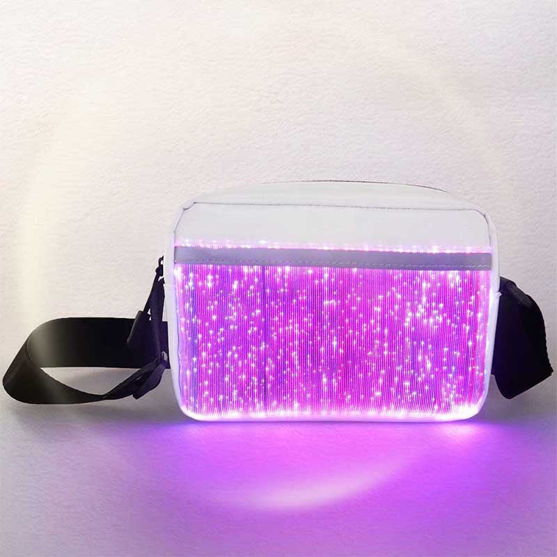 Light-Up Fashion Crossbody Bag with Rechargeable Battery