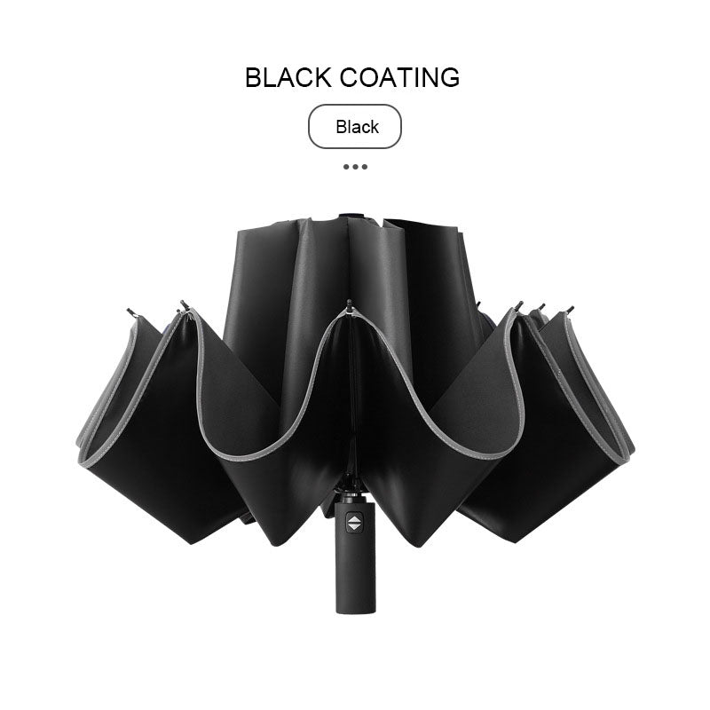 Wind-Proof Reverse Folding Umbrella color black