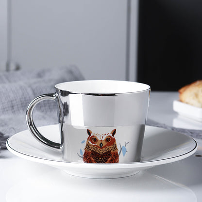 MirageMugger™ | Porcelain Mug with Animal Reflections